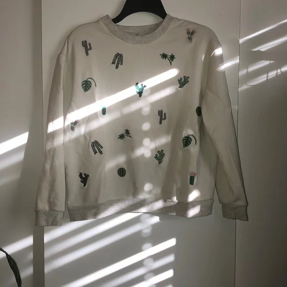 Dress Forum ivory cactus sweatshirt - Picture 9 of 14